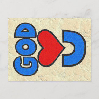 Gott Lieben Sie Postkarte