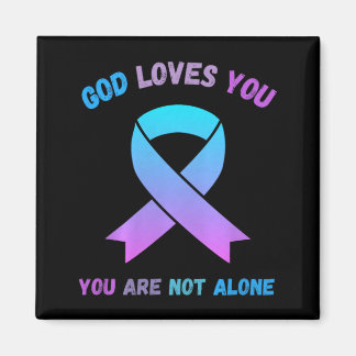 Gott liebt nicht allein Jesus überlebt Selbstmord Magnet