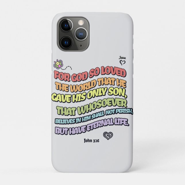 Gott liebte die Welt Case-Mate iPhone Hülle (Rückseite)