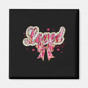 Gott liebte die Welt Herzen knien Christliches Val Magnet