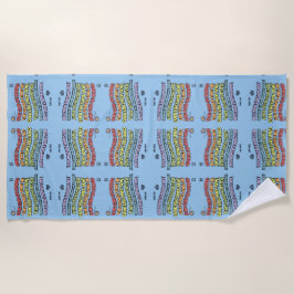 Gott liebte die Welt Strandtuch