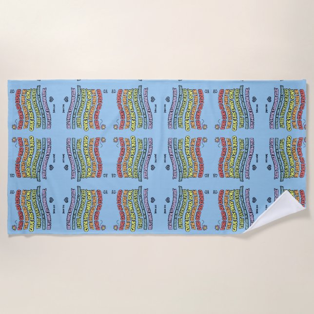 Gott liebte die Welt Strandtuch (Vorderseite)