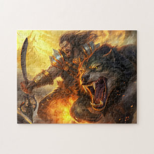 Gott Loki entfesselte den Fenriswolf