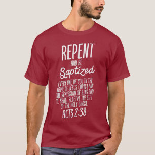 Gott Lover kehrt um und wird getauft ACTS 238 Glau T-Shirt