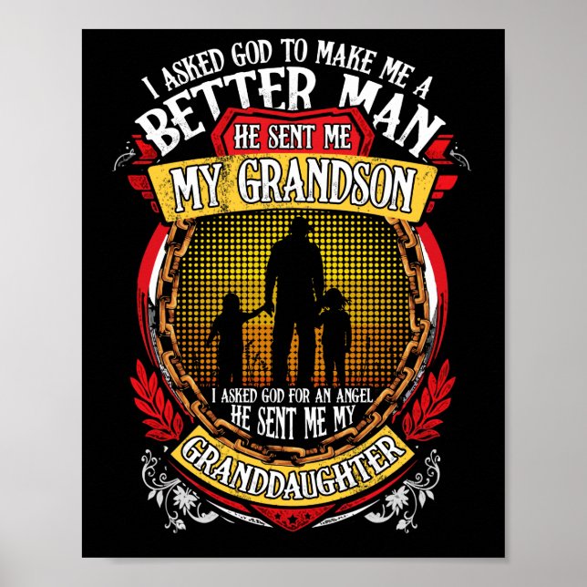 Gott macht mich zu einem besseren Mann, den er mir Poster (Vorne)