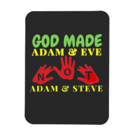 Gott machte Adam und Eve nicht Adam und Steve Magnet