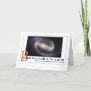 Gott machte dir besondere Spiralgalaxie Geburtstag Karte