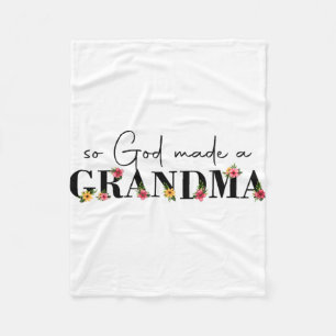 Gott machte eine Oma Blume Oma Happy Mütter Da Fleecedecke