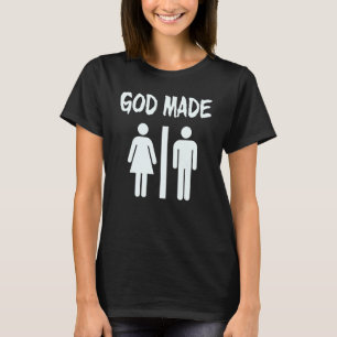 Gott machte Männer Frauen Christlich T-Shirt