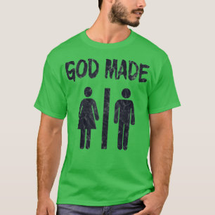 Gott machte Männer Frauen Christliche Tank-Top T-Shirt