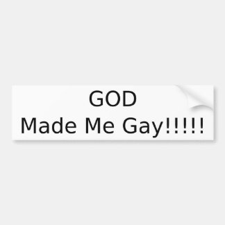 Gott machte mich homosexuell autoaufkleber