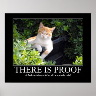 Gott Made Cats Artwork Poster