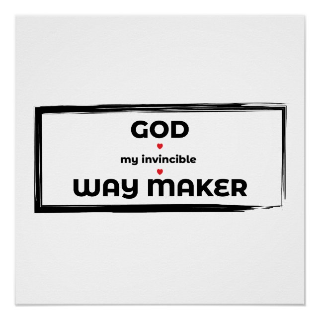 GOTT MEIN INVINCIBLE WACHSTUM POSTER (Vorderseite)