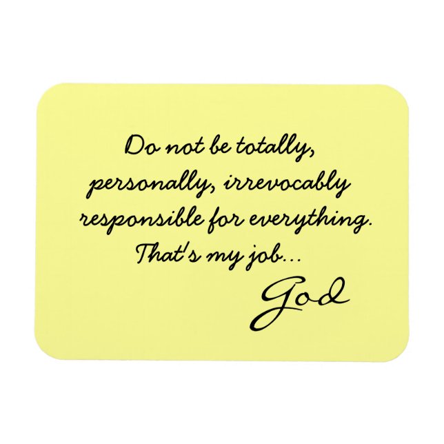 Gott Note Magnet (Horizontal)