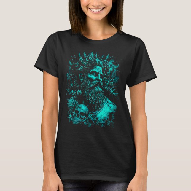 Gott Poseidon T-Shirt (Vorderseite)