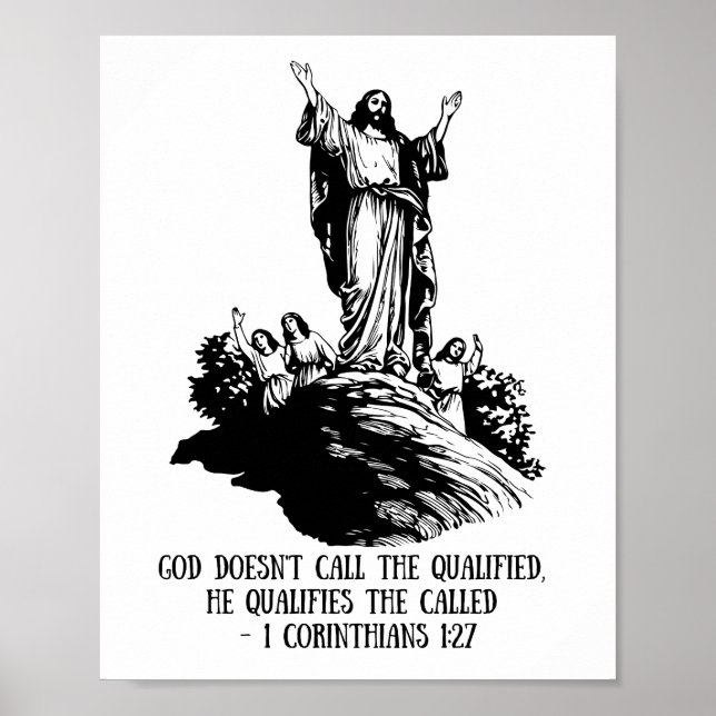 Gott qualifiziert die Angerufenen, Korinther Poster (Vorne)