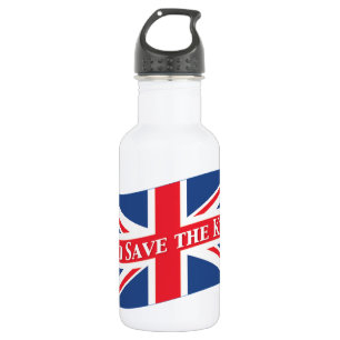 Gott Rettete den König mit Union Jack Edelstahlflasche