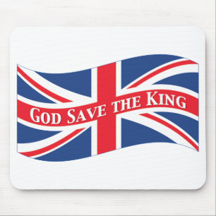 Gott Rettete den König mit Union Jack Mousepad