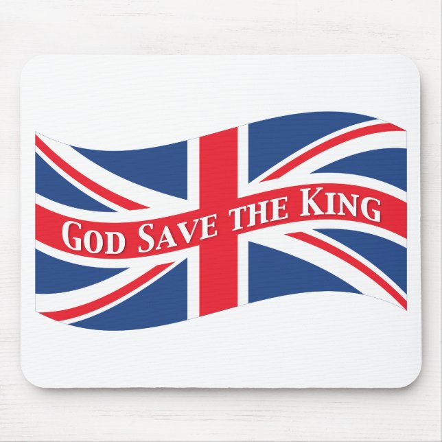 Gott Rettete den König mit Union Jack Mousepad (Vorne)