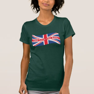 Gott Rettete den König mit Union Jack T-Shirt