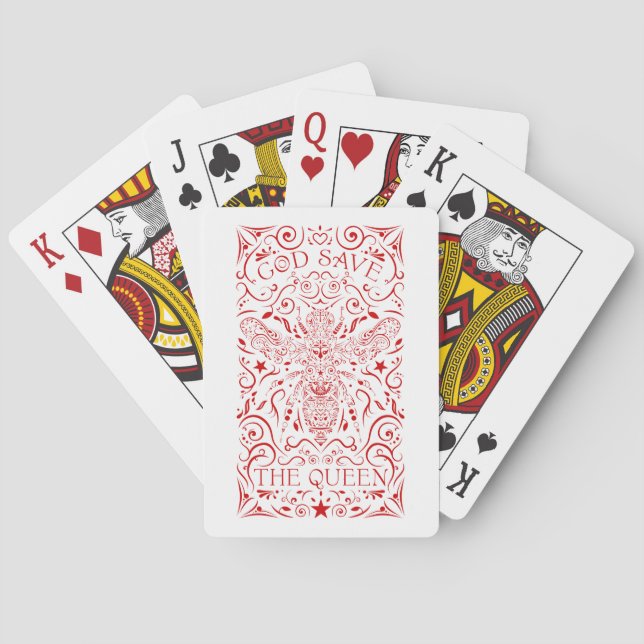 Gott rettete die Biene Spielkarten (Rückseite)
