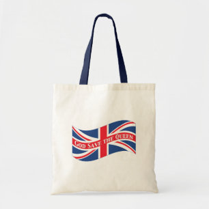 Gott Rettete die Königin mit Union Jack Tragetasche