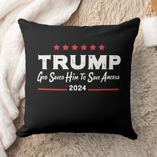 Gott Rettete ihm, Amerika Trump 47 Retten Kissen (Decke)