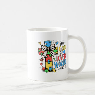 Gott sagt, du bist Bibelverse Christlich Autismus Kaffeetasse