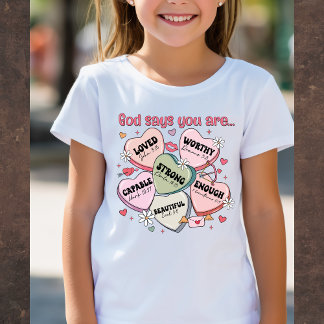 Gott sagt, du bist... Christliches Valentins-T-Shi T-Shirt
