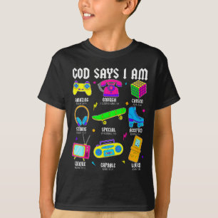 Gott sagt, ich bin christliche Männer Frauen Kinde T-Shirt