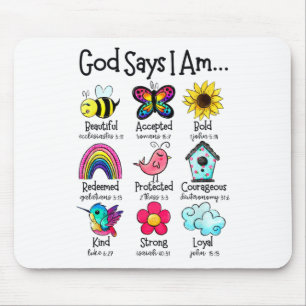 Gott sagt, ich bin der Frühling Christlichen Funny Mousepad