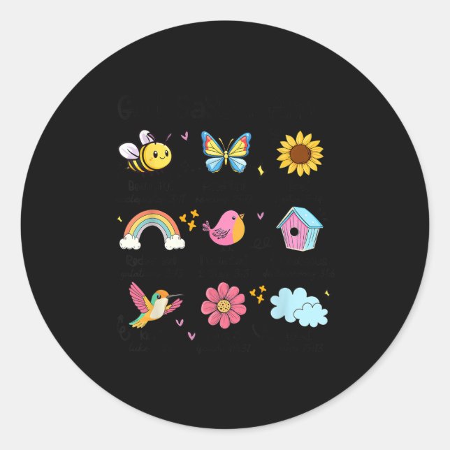 Gott sagt, ich bin der Frühling Christlichen Funny Runder Aufkleber (Vorderseite)