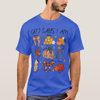 Gott sagt, ich bin Herbst Stimmung Herbst christli T-Shirt