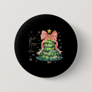 Gott sagt, ich bin Niedlich Weihnachten Weihnachte Button