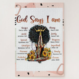 Gott sagt, ich bin schwarz Christlich Melanin Sist