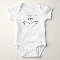 Gott sagt, ich bin sicher Baby-Body