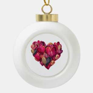 Gott sagt, ich bin Spitze-Schleife Christliches Mä Keramik Kugel-Ornament