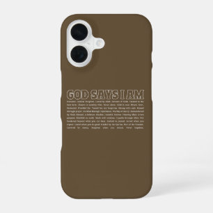 Gott sagt, ich bin stark Muslim-Glaube Inspirieren iPhone 16 Hülle