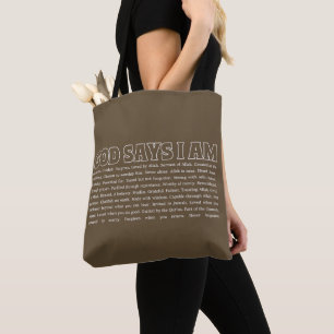 Gott sagt, ich bin stark Muslim-Glaube Inspirieren Tasche