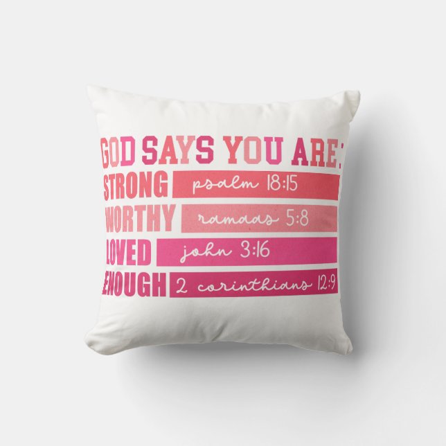 Gott sagt kissen (Vorderseite)