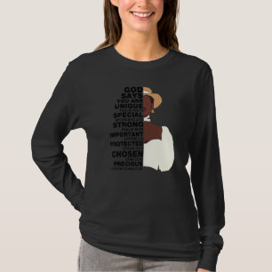 Gott sagt Melanin Girl International Women Day Gir T-Shirt