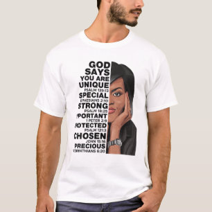 Gott sagt Michelle Obama Frauengeschichte Monat Li T-Shirt