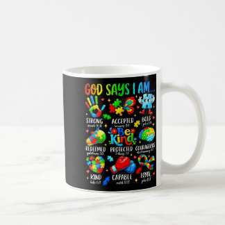Gott sagt, sei freundlich Au Bewusstsein Sped Frau Kaffeetasse