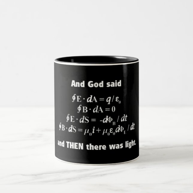 Gott sagte, dass gelassen es helle religiöse zweifarbige tasse (Mittel)