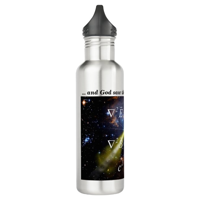 Gott sah, dass das Licht gute… Gleichungen für Edelstahlflasche (Links)