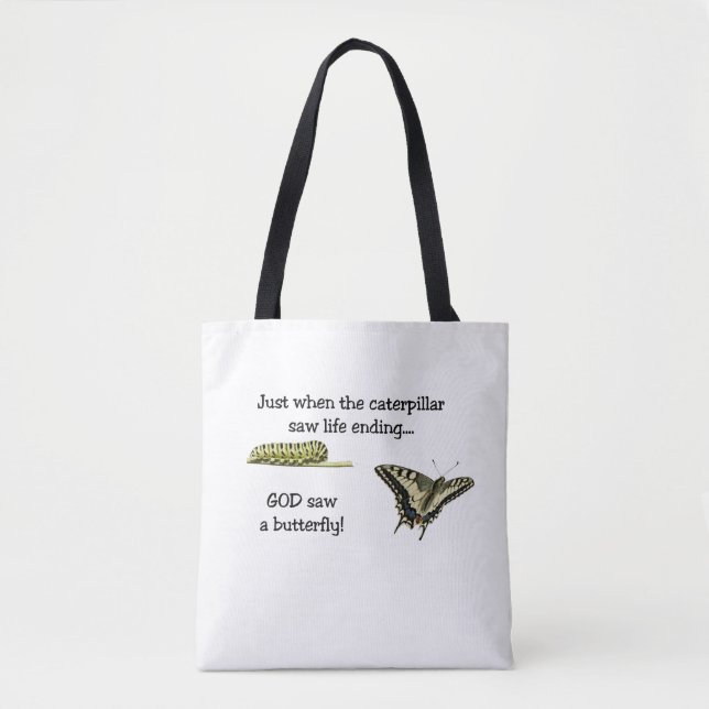 Gott sah eine SchmetterlingsTasche Tasche (Vorderseite)