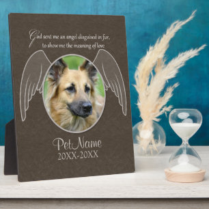Gott sandte einen Engel Haustier Sympathie Custom Fotoplatte