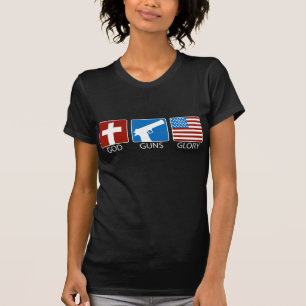 Gott schießt Ruhm T-Shirt