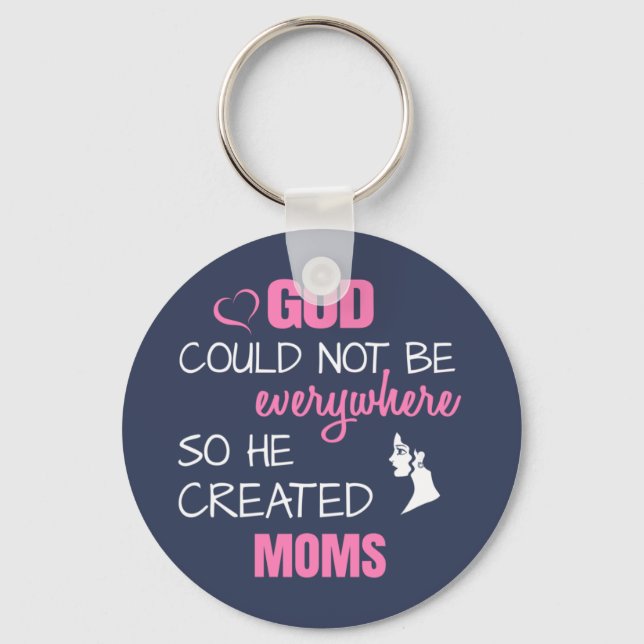 Gott schuf Mamas Schlüsselanhänger (Vorderseite)