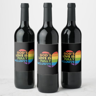 Gott Schwul Christlich Lgbt Weinetikett
